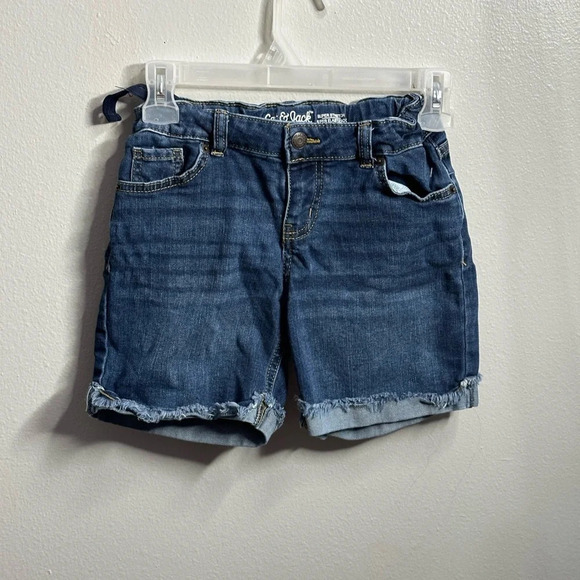Cat & Jack Girls Denim Midi‎ Super Stretch Shorts Size L(10/12). - Picture 1 of 6
